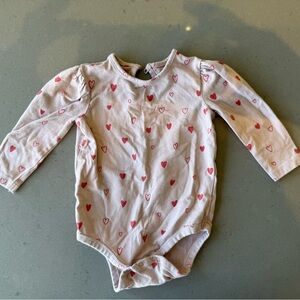 Pehr Heart Patterned Pink One Piece